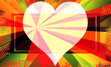 Download free picture Colors rays and heart powerpoint website ...