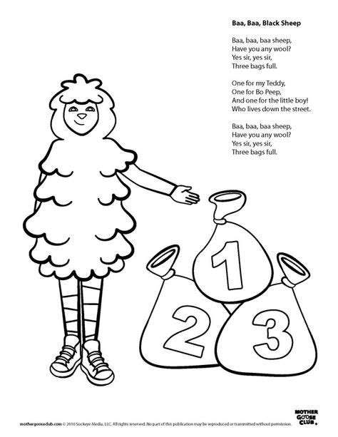 Coloring Pages: Baa Baa Black Sheep Live | Speakaboos Worksheets | Nursery rhymes, Baa baa black ...