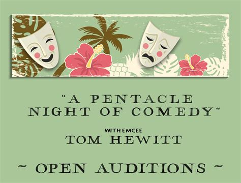 Auditions for “A Pentacle Evening of Comedy” - Pentacle Theatre