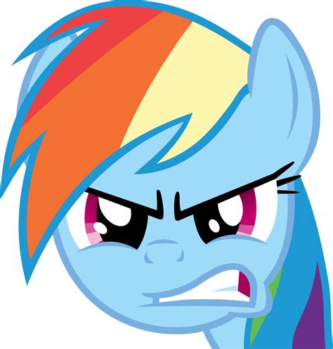 Rainbow Dash Angry by Mio94 on DeviantArt