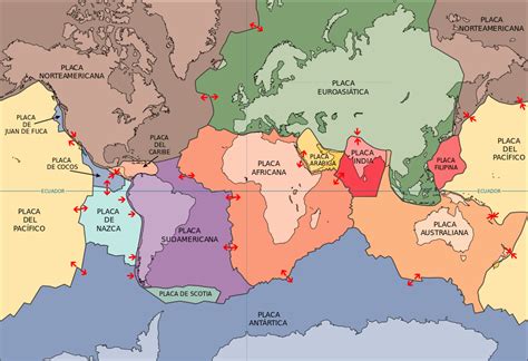 Tectónica de placas - Wikipedia, la enciclopedia libre | Tectonica de ...