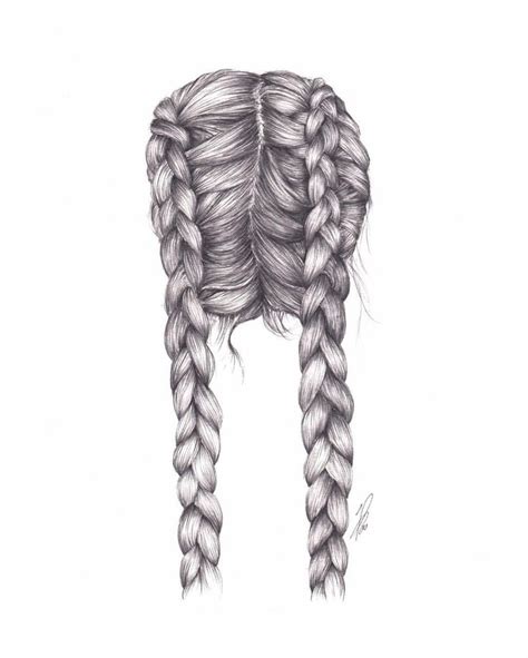 Instagram photo by @rosiespooner • 83 likes #braids #drawing #hair ...