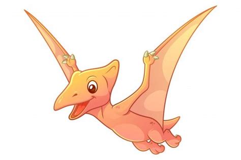 Premium Vector | Little pterodactyl cartoon illustration | Cartoon ...