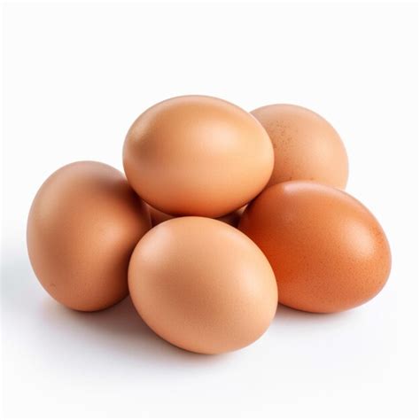 Premium AI Image | Photo of eggs with no background with white back