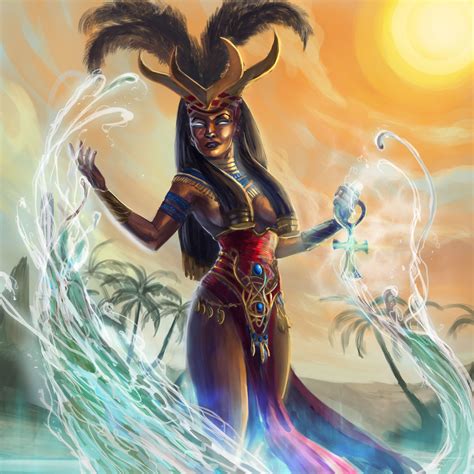 Pin by هيلاري رايت on Fantasy, Characters | Egyptian goddess art, African mythology, Occult art ...