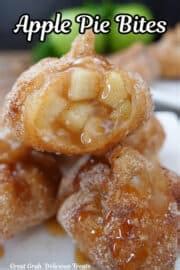 Apple Pie Bites (Deep Fried Wonton Recipe) - Great Grub, Delicious Treats