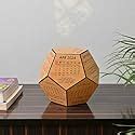 GKD office desk decorative items 2024 desk calendar wooden 3D premium pentagonal shape design ...