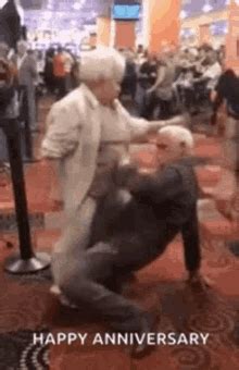 Happy Anniversary Funny Old People Dancing GIF | GIFDB.com