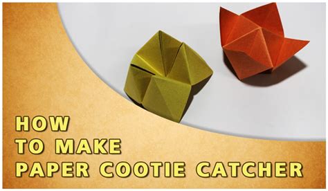 Cootie Catcher - Origami How To Make Paper Cootie Catcher | Traditional ...