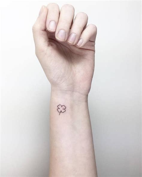 Little Four Leaf Clover Tattoo by Cagri Durmaz | Clover tattoos, Four leaf clover tattoo ...