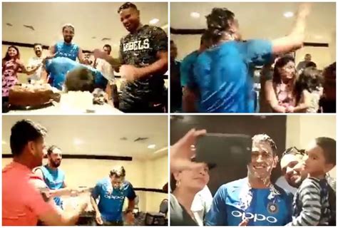 WATCH | MS Dhoni Hilariously Cake-SMASHING Himself During CSK Captains ...