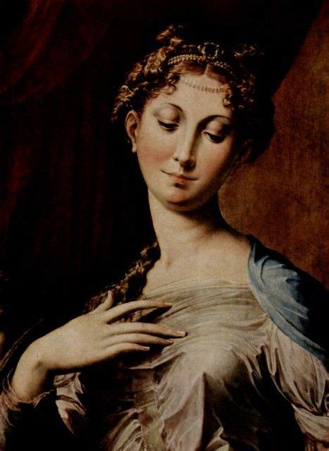 Madonna dal Collo Lungo (Madonna with Long Neck) detail, Parmigianino. Italian Mannerist Painter ...