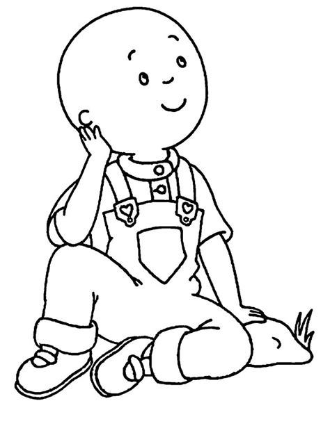 tall-caillou-coloring-page - Wecoloringpage | Coloring pages, Caillou, Color