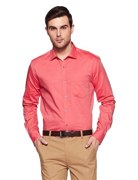 Park Avenue Men's Plain Slim Fit Formal Shirt - Guys World