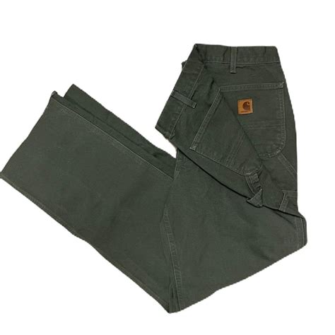 Carhartt Men's Green Trousers | Depop