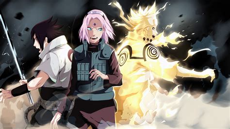 Team 7: Sasuke,Sakura and Naruto Fond d'écran HD | Arrière-Plan | 1920x1080 | ID:605596 ...