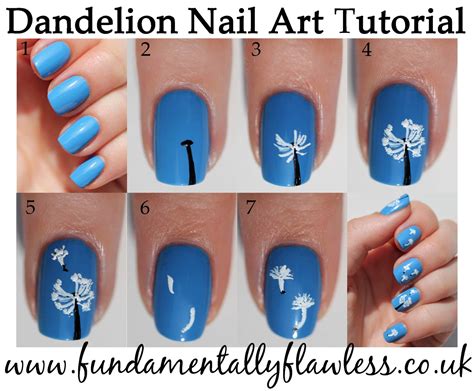 Fundamentally Flawless: Manicure Monday: Dandelion Nail Art Tutorial