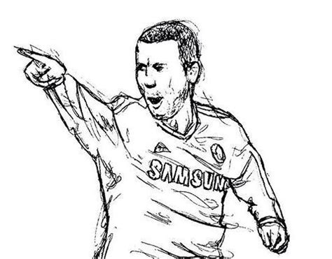 Eden Hazard Coloring Pages - ColoringPagesOnly.com