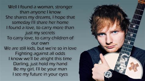 Ed Sheeran - Perfect ( Lyrics ) - YouTube