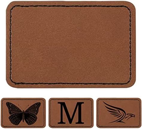 Amazon.com: 100 Pcs Blank Leatherette Hat Patches with Adhesive Leather ...