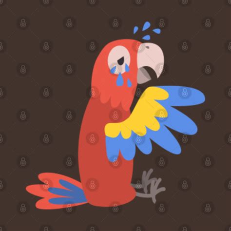 Crying Parrot - Parrots - Mask | TeePublic