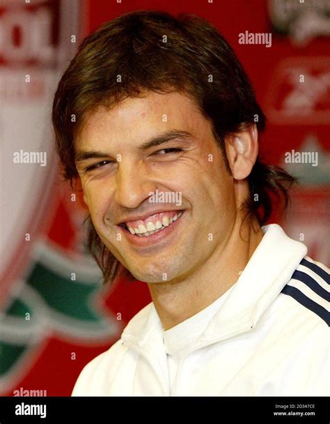 Morientes has signed for Liverpool from Real Madrid Stock Photo - Alamy