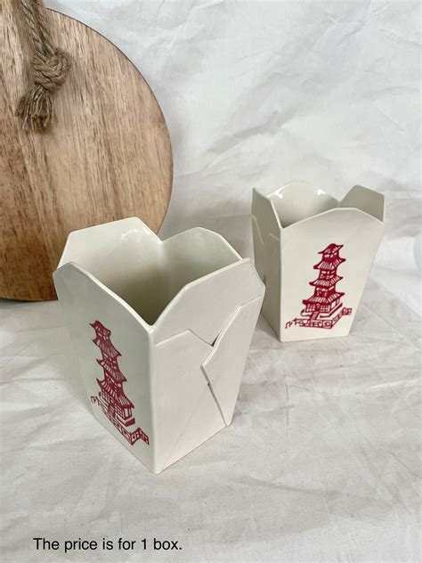 Ceramic Chinese Take Out Boxes - Etsy