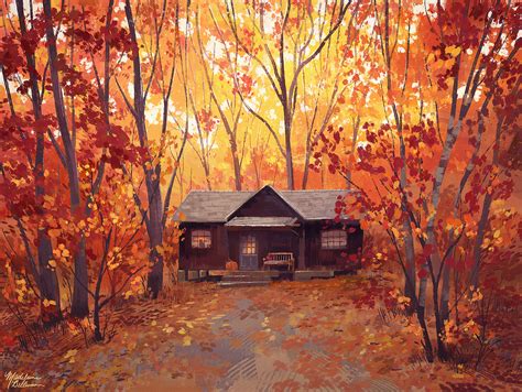 Autumn Cabin | Behance :: Behance