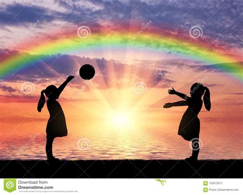 Beautiful Cloudy Evening Sky Stock Image - Image of rainbow, park: 123572017