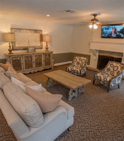 Amenities at Cimarron Pointe Apartments Include a Fireplace