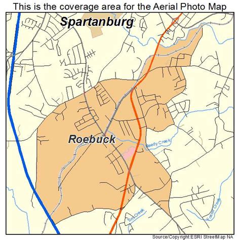 Aerial Photography Map of Roebuck, SC South Carolina