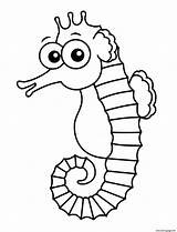 Rainbow Seahorse Coloring Page Printable sketch template