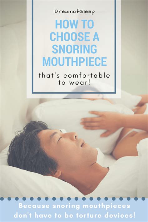 How To Choose A Snoring Mouthpiece That's Comfortable to Wear - I Dream ...