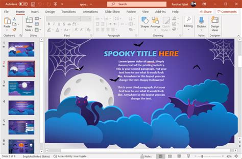 Animated Spookfest Halloween PowerPoint Template