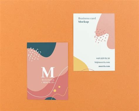 Premium PSD | Minimalist business card mockup | Business card mock up, Modern business cards ...