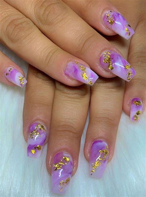 50 Trendy Purple Marble Nails You Must Try | Style VP | Page 3