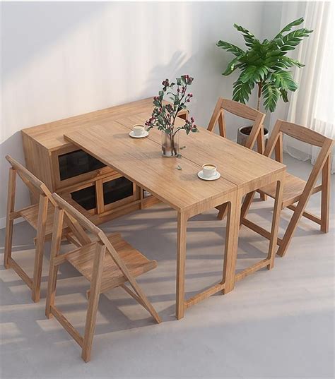 2020 New Design Folding and Expandable Multifunction Dining Table with ...
