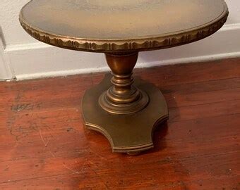 Vintage Oval Pedestal Coffee Table | Etsy
