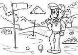 Boy Playing Golf Coloring Page  Free Printable Pages For Kids sketch template