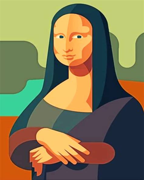 Illustration Mona Lisa Paint By Numbers - Numeral Paint Kit