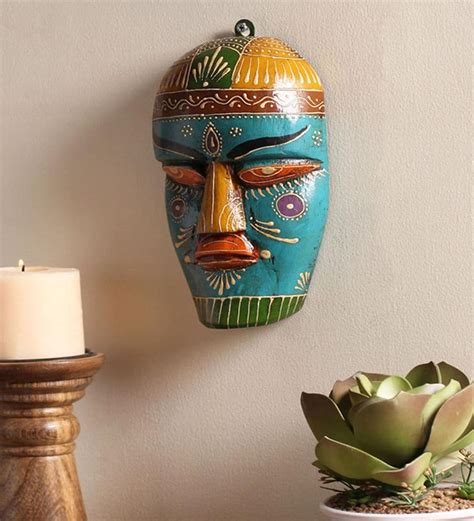 Buy Multicolour Wooden Decorative Wall Mask by Cocovey at 22% OFF by Cocovey | Pepperfry