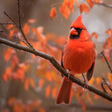 Premium Photo | A northern cardinal bird