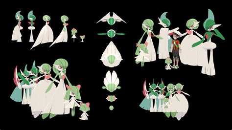 Size comparison through evolutions #13: Ralts : pokemon