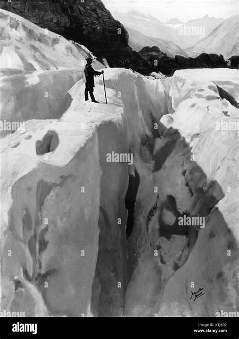 Asulkan Glacier, Glacier Park, BC, painted photograph, 1890 Stock Photo - Alamy