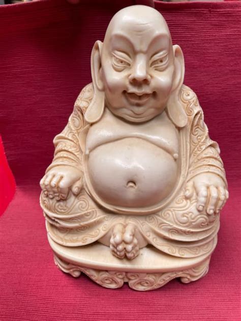 Vintage Detailed Resin Statue of Sitting Buddha | Other Antiques, Art ...