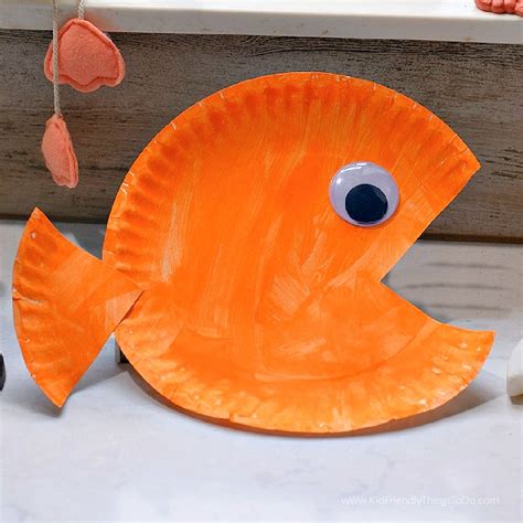 Easy Paper Plate Fish Craft for Kids, fish craft