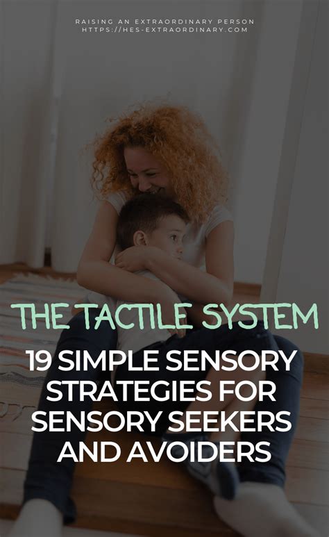 The Tactile System (With images) | Sensitive children, Tactile, Sensory activities toddlers