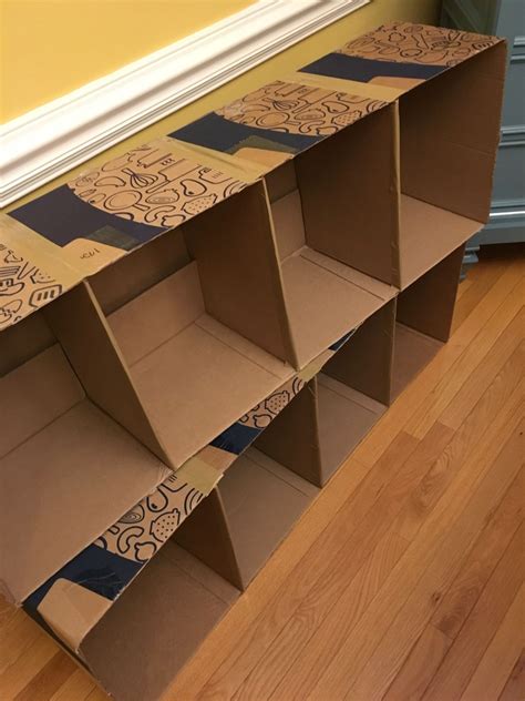 DIY Shelving from (gasp!) Cardboard Boxes?! – A Bunch of Craft ...