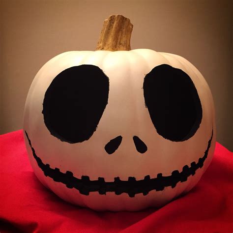 Jack Skellington Carved Craft Pumpkin