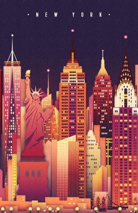 Vintage Travel Posters New York | The Travel Tester Retro Poster, Poster Art, City Poster ...